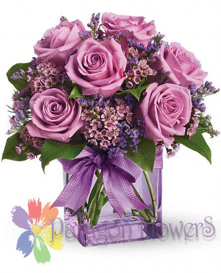 Purple Rose Cube