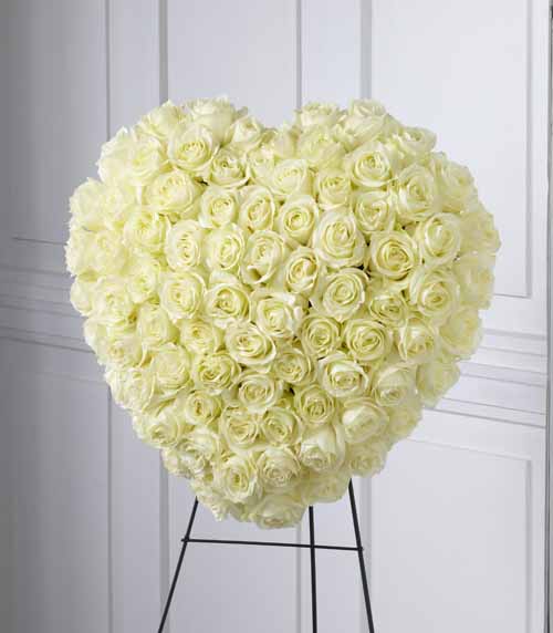 Elegant Remembrance Standing Heart